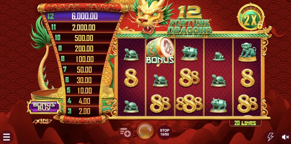 12 Fortune Dragons demo